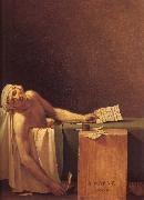 Jacques-Louis David The death of Marat France oil painting artist